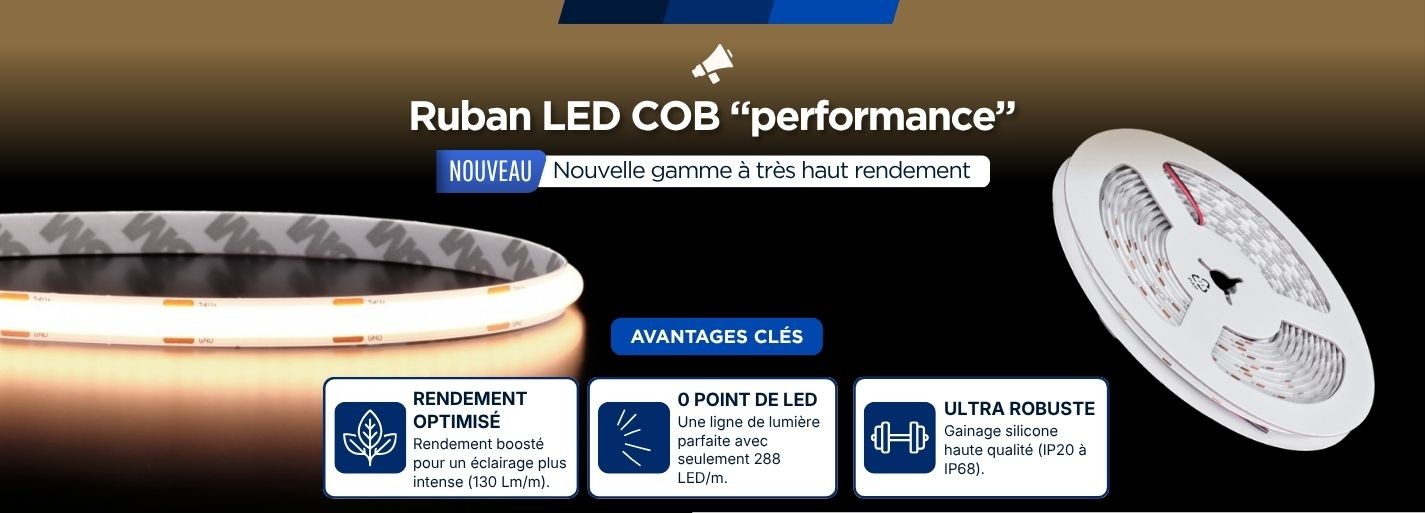 D&eacute;couvrez nos rubans LED COB Performance